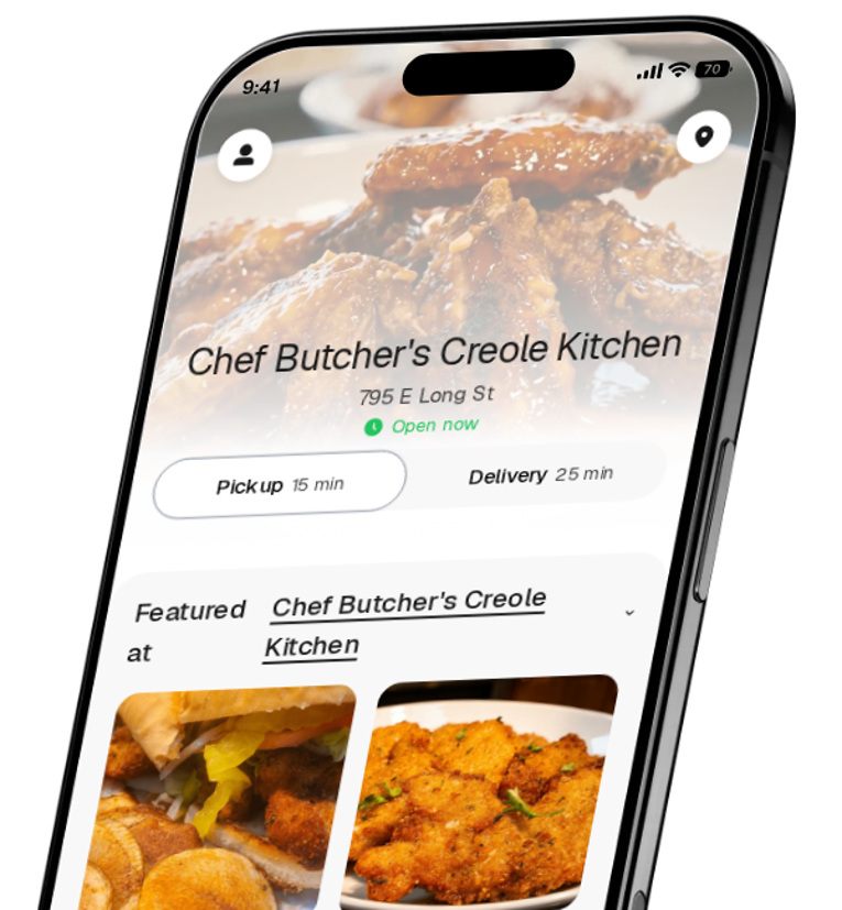 Chef Butcher's Creole Kitchen app preview