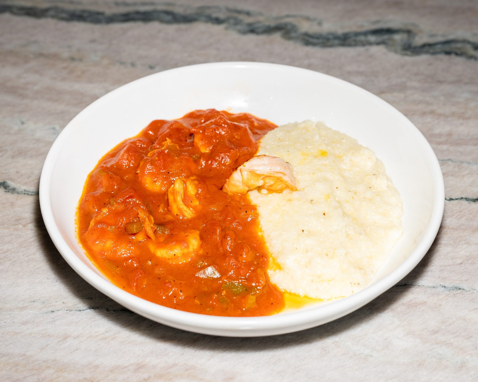 Shrimp Creole & cheese grits