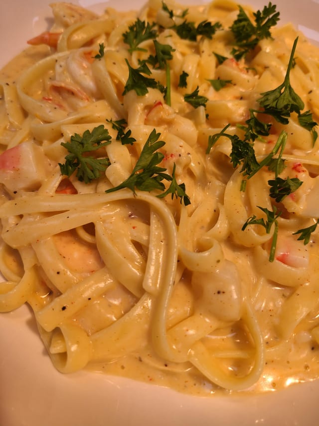 Seafood Fettuccine.